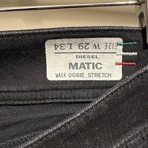 Diesel Matic Womens Stretch Jeans in Black